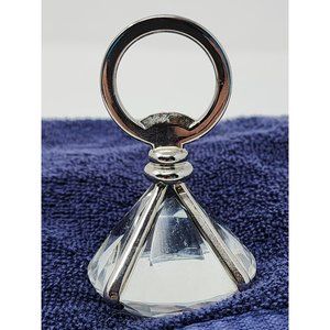 Vintage‎ Faux Diamond Shaped Glass Bottle Opener Beer Bar Accessory Unmarked